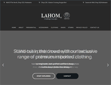 Tablet Screenshot of lahomclothing.com